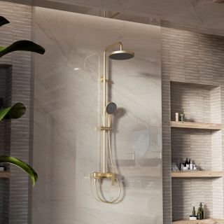 Душевая стойка Vincea VSFS-413BG, брашированное золото