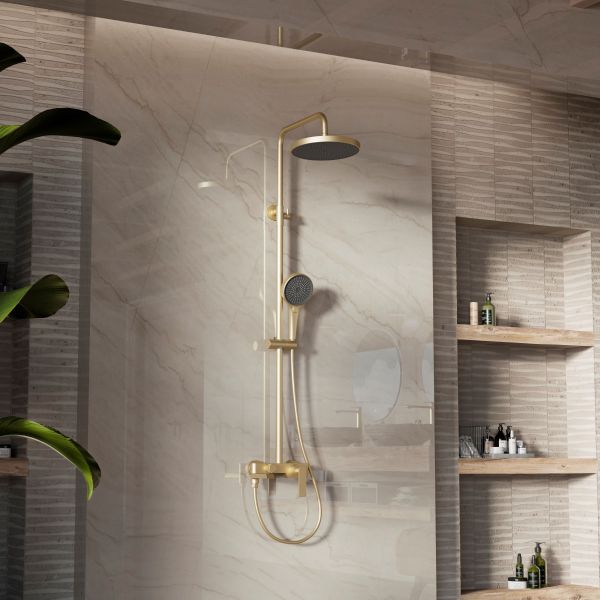 Душевая стойка Vincea VSFS-413BG, брашированное золото