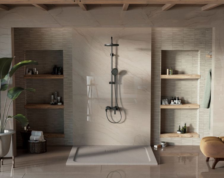 Душевая стойка Vincea VSFS-413MB, черный