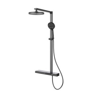 Душевая стойка Vincea Aspire VSFS-4AS1GM, вороненая сталь