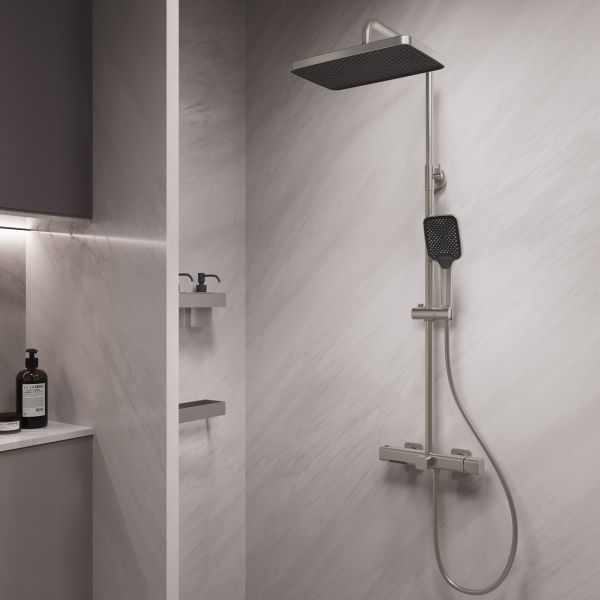 Душевая стойка Vincea Core VSFS-4CO1BN, брашированный никель