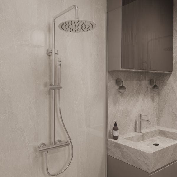 Душевая стойка Vincea City VSFS-4CT1BN, брашированный никель