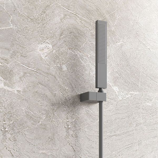 Душевой комплект Vincea Futura VSFW-2F11TGM термостатический встраиваемый, трехрежимный, вороненая сталь