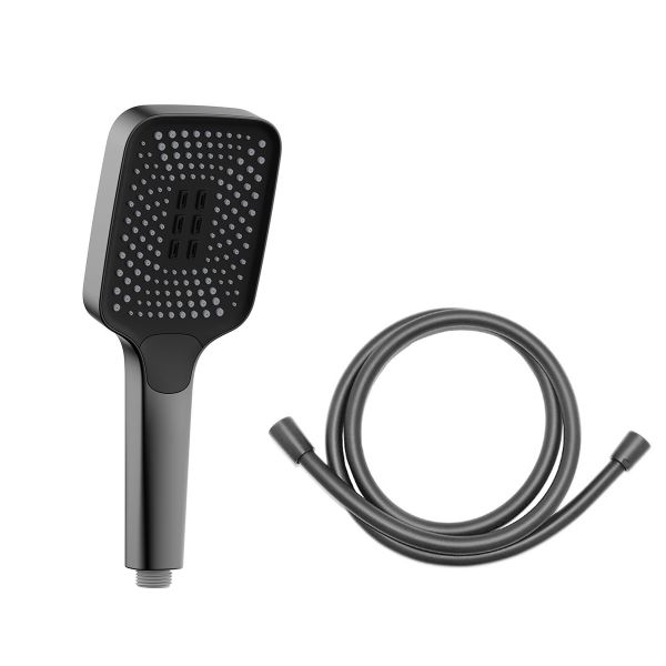 Душевой комплект Vincea VSFW-321MT1GM встраиваемый, термостатический, двухрежимный, вороненая сталь