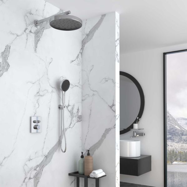 Душевой комплект Vincea Inspire VSFW-3I21MT2CH встраиваемый, термостатический, двухрежимный, хром Душевой комплект Vincea Inspire VSFW-3I21MT2CH встраиваемый, термостатический, двухрежимный, хром