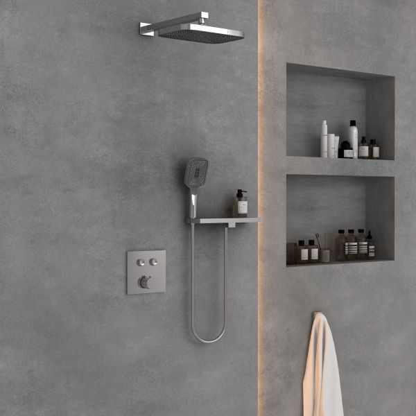 Душевой комплект Vincea VSFW-4211RCH встраиваемый, двухрежимный, хром