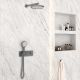 Душевой комплект Vincea VSFW-422T2GM встраиваемый, термостатический, двухрежимный, вороненая сталь Душевой комплект Vincea VSFW-422T2GM встраиваемый, термостатический, двухрежимный, вороненая сталь