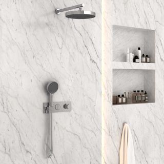 Душевой комплект Vincea VSFW-422TI2CH встраиваемый, двухрежимный, термостатический, хром Душевой комплект Vincea VSFW-422TI2CH встраиваемый, двухрежимный, термостатический, хром