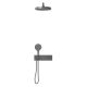 Душевой комплект Vincea VSFW-422TI2GM встраиваемый, двухрежимный, термостатический, вороненая сталь Душевой комплект Vincea VSFW-422TI2GM встраиваемый, двухрежимный, термостатический, вороненая сталь
