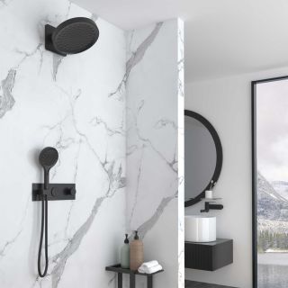 Душевой комплект Vincea VSFW-422TI3MB встраиваемый, термостатический, двухрежимный, черный Душевой комплект Vincea VSFW-422TI3MB встраиваемый, термостатический, двухрежимный, черный