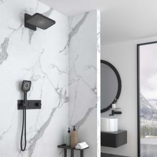 Душевой комплект Vincea VSFW-422TI4MB встраиваемый, термостатический, двухрежимный, черный Душевой комплект Vincea VSFW-422TI4MB встраиваемый, термостатический, двухрежимный, черный