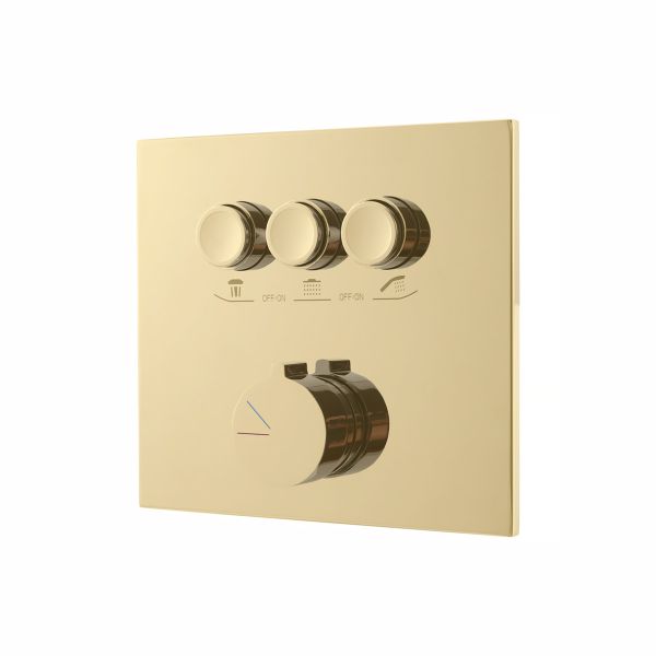 Душевой комплект Vincea VSFW-4311BG встраиваемый, трехрежимный, брашированное золото Душевой комплект Vincea VSFW-4311BG встраиваемый, трехрежимный, брашированное золото