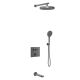 Душевой комплект Vincea Inspire VSFW-431I2GM встраиваемый, термостатический, трехрежимный, вороненая сталь Душевой комплект Vincea Inspire VSFW-431I2GM встраиваемый, термостатический, трехрежимный, вороненая сталь