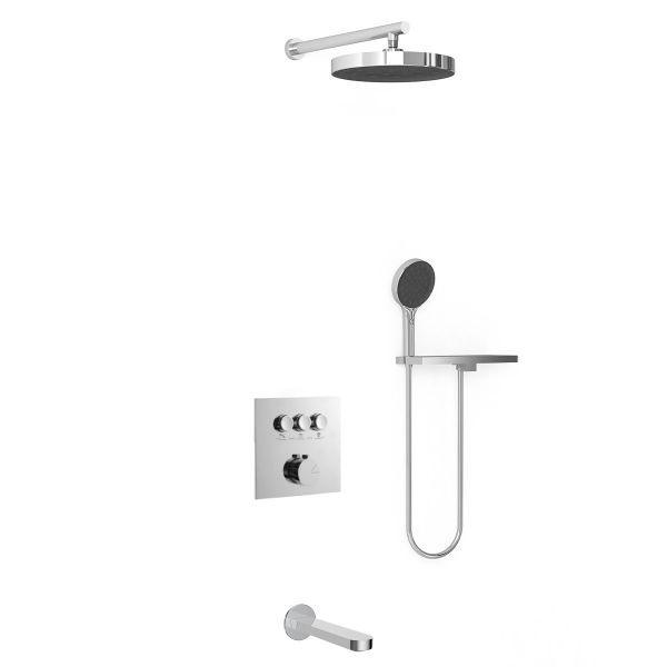 Душевой комплект Vincea VSFW-431I2RCH встраиваемый, трехрежимный, хром Душевой комплект Vincea VSFW-431I2RCH встраиваемый, трехрежимный, хром