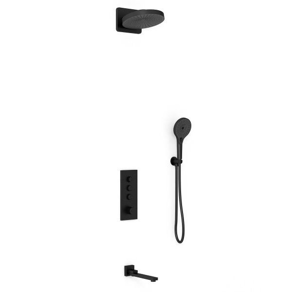 Душевой комплект Vincea VSFW-433TI1MB встраиваемый, термостатический, трехрежимный, черный Душевой комплект Vincea VSFW-433TI1MB встраиваемый, термостатический, трехрежимный, черный