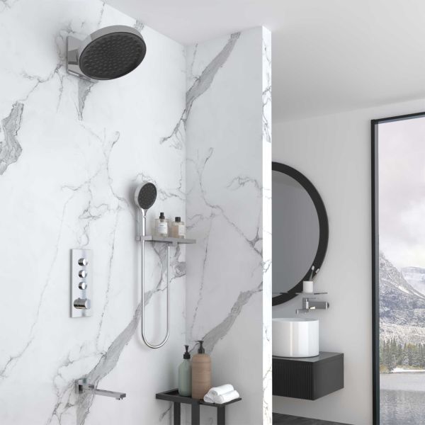 Душевой комплект Vincea VSFW-433TI3RCH встраиваемый, термостатический, трехрежимный, хром