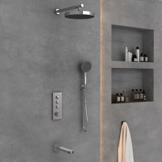 Душевой комплект Vincea Inspire VSFW-433TI5CH встраиваемый, термостатический, трехрежимный, хром Душевой комплект Vincea Inspire VSFW-433TI5CH встраиваемый, термостатический, трехрежимный, хром