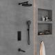 Душевой комплект Vincea Inspire VSFW-433TI5MB встраиваемый, термостатический, трехрежимный Душевой комплект Vincea Inspire VSFW-433TI5MB встраиваемый, термостатический, трехрежимный