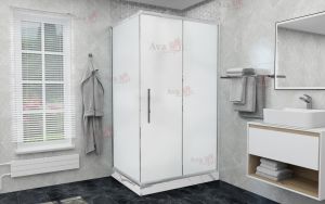 Душевой уголок AvaCan FС 120-140 + SС 90 MT хром