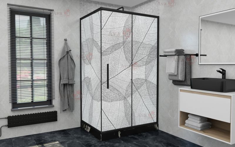 Душевой уголок AvaCan FB 140-160 + SB 90 MT чёрный Душевой уголок AvaCan FB 140-160 + SB 90 MT чёрный