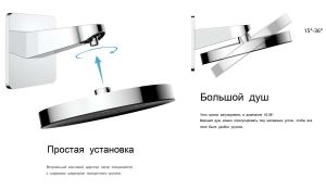 Верхний душ Vincea Inspire VSHD-3I3CGM воронёная сталь