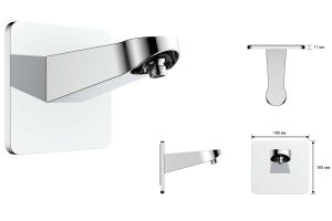Верхний душ Vincea Inspire VSHD-3I3CGM воронёная сталь