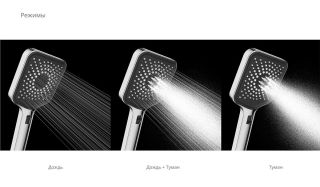 Душевая лейка Vincea Inspire VSHN-3I4HGM со шлангом воронёная сталь