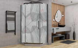 Душевой уголок AvaCan PB 90 MT 90x90 см чёрный Душевой уголок AvaCan PB 90 MT 90x90 см чёрный