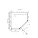 Душевой уголок Vincea Penta VSP-3P900CLB 90x90 см