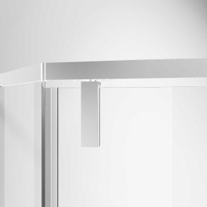 Душевой уголок Slim-N VSP-4SN100CLB, 1000*1000, черный, стекло прозрачное