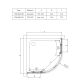 Душевой уголок Vincea Alpha  VSQ-3AL900MT  90x90 см
