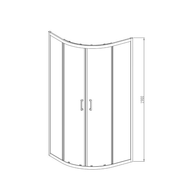 Душевой уголок Vincea Alpha VSQ-3AL800CL  80x80 см