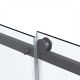 Душевой уголок Como Soft VSR-1CS1013CLGM, 1300*1000, вороненая сталь, стекло прозрачное
