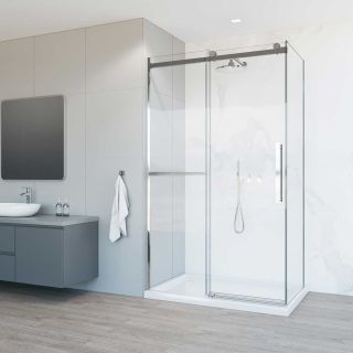 Душевой уголок Vincea Como Soft VSR-1CS8012CLB, 1200*800, хром, стекло прозрачное