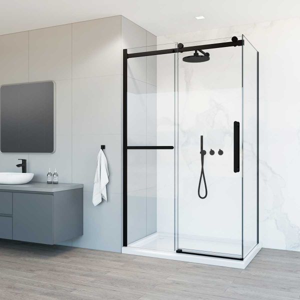 Душевой уголок Como Soft VSR-1CS8013CL, 1300*800, хром, стекло прозрачное