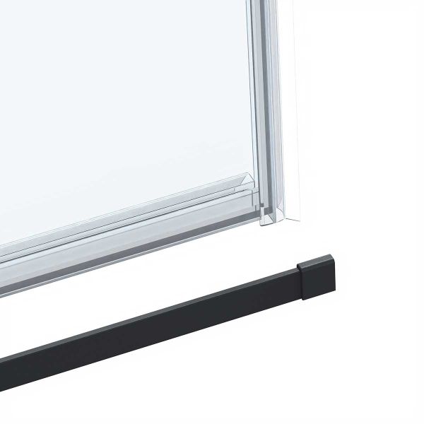 Душевой уголок Como Soft VSR-1CS8013CL, 1300*800, хром, стекло прозрачное