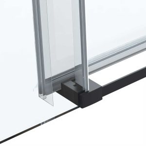 Душевой уголок Como Soft VSR-1CS8014CLB, 1400*800, черный, стекло прозрачное