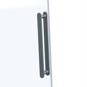 Душевой уголок Como Soft VSR-1CS9011CLGM, 1100*900, вороненая сталь, стекло прозрачное