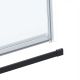 Душевой уголок Como Soft VSR-1CS9014CLB, 1400*900, черный, стекло прозрачное
