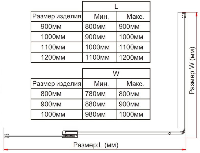 Душевой уголок Extra VSR-1E809010CLB, 800/900*1000, черный, стекло прозрачное