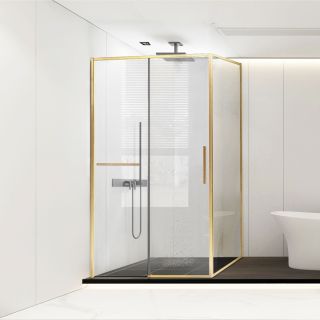 Душевой уголок Vincea Slim Soft VSR-1SS8012CLG, 1200*800, брашированное золото, стекло прозрачное Душевой уголок Vincea Slim Soft VSR-1SS8012CLG, 1200*800, брашированное золото, стекло прозрачное