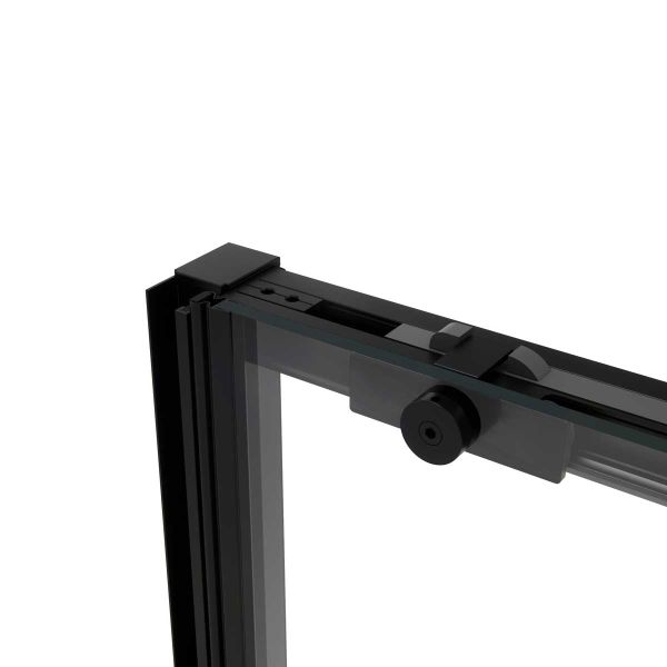Душевой уголок Slim Soft VSR-1SS1015CLB, 1500*1000, черный, стекло прозрачное