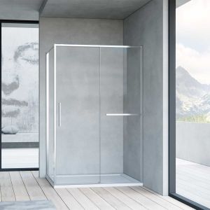 VSR-1SS8015CLДушевой уголок Slim Soft VSR-1SS8015CL, 1500*800, хром, стекло прозрачное