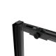 Душевой уголок Slim Soft VSR-1SS8015CLB, 1500*800, черный, стекло прозрачное
