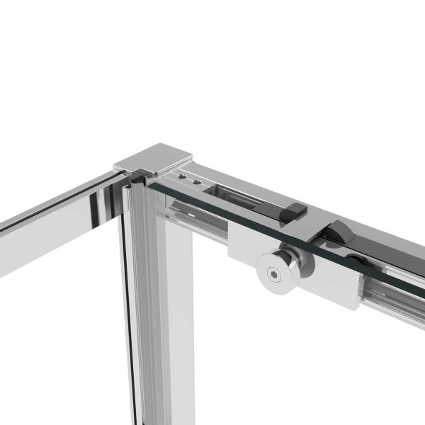 Душевой уголок Slim Soft VSR-1SS9010CL, 1000*900, хром, стекло прозрачное