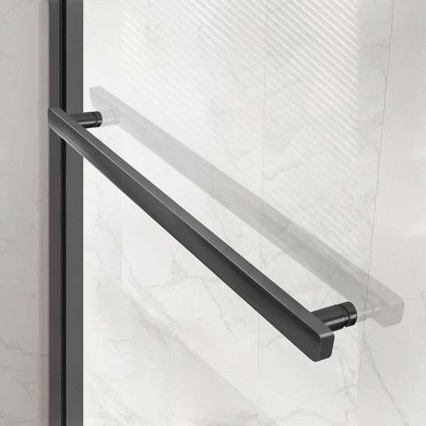 Душевой уголок Slim Soft VSR-1SS9011CLGM, 1100*900, вороненая сталь, стекло прозрачное