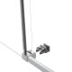 Душевой уголок Slim Soft VSR-1SS9012CLBN, 1200*900, брашированный никель, стекло прозрачное