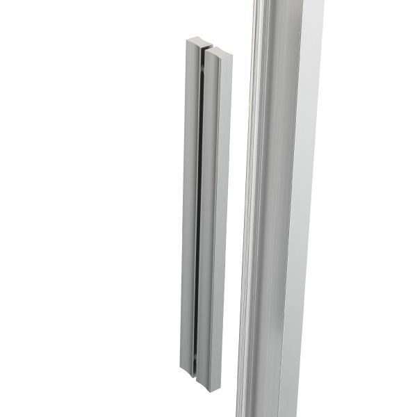 Душевой уголок Slim Soft VSR-1SS9012CLBN, 1200*900, брашированный никель, стекло прозрачное