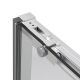 Душевой уголок Slim Soft VSR-1SS9012CLBN, 1200*900, брашированный никель, стекло прозрачное