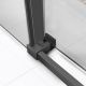 Душевой уголок Slim Soft VSR-1SS9013CLGM, 1300*900, вороненая сталь, стекло прозрачное